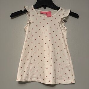 ISAAC MIZRAHI FOR TARGET Ruffled tank top with hearts, 5T